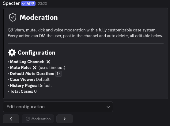 Moderation