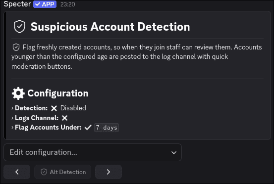 Alt Detection